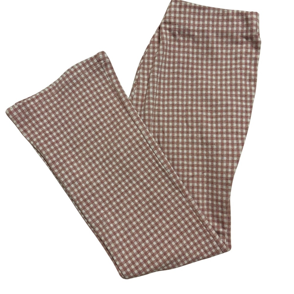 Stylish Checkered Boot Cut Pants